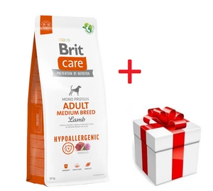 BRIT CARE Dog Hypoallergenic Adult Medium Breed Lamb 12kg + překvapení