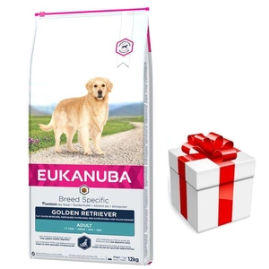 EUKANUBA Adult Golden Retriever 12kg + Překvapení pro psa