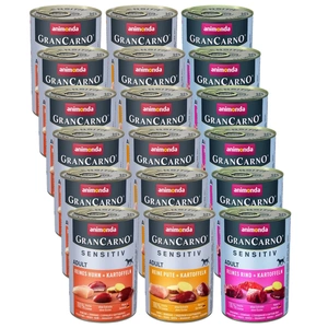 ANIMONDA GranCarno Sensitiv Adult Dog Mix chutí 18x400g