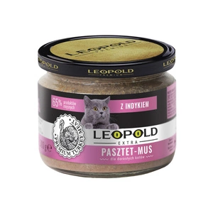 Leopold Pate Mousse s krůtím masem pro kočky 300g +10% Gratis (Jar)