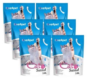 CAT SAND Silikonová podestýlka pro kočky 6x3,8l