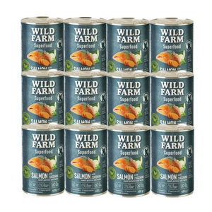 Wild Farm Superfood Salmon 12x400 g bezobilné krmivo pro psy