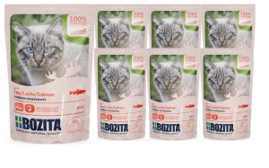BOZITA Kousky v omáčce s lososem (sáček) 12x85g