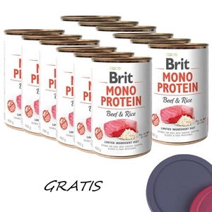 BRIT MONO PROTEIN BEEF & BROWN RICE 12x400g