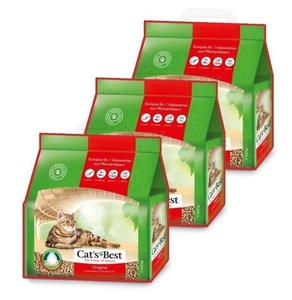 JRS Cats Best Eko Plus - hrudkovitá dřevěná podestýlka 3x20l