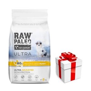 Vetexpert Raw Paleo Ultra Turkey Puppy Medium/ Large 10kg + překvapení pro vašeho psa ZDARMA