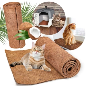 NUXIE® PREMIUM kokosová podložka podestýlka do klece škrabadlo pro králíka kočku xxl 60x100cm