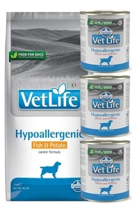 FARMINA Vet Life Dog Hypoallergenic Fish &amp; Potato 12 kg + Farmina Hypoallergenic 3 x 300 g