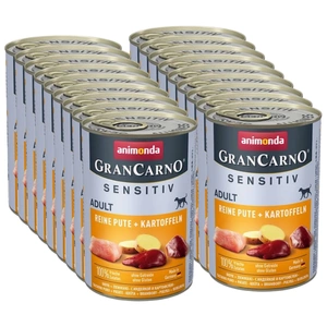 ANIMONDA GranCarno Sensitiv Adult Dog chuť: Krocan + brambory 18x400g
