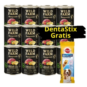 Wild Farm Monoprotein Wild Boar 12x400 g hypoalergenní krmivo pro psy