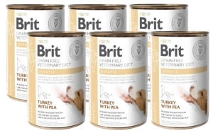 BRIT GF Veterinary Diets Dog Hepatic 6x400g - vlhké krmivo pro psy