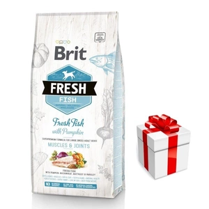 Brit Fresh Fish & Pumpkin Adult Large Muscles & Joints 12kg + Překvapení pro psa