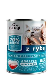 Frendi kousky v jemné omáčce s rybou 6x800g pro kočky SLEVA 2%