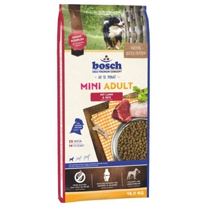 Bosch Adult Mini Lamb & Rice, jehněčí a rýže 15 kg