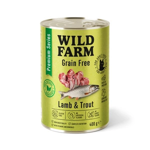 WILD FARM Premium Grain Free Lamb and Trout 400g - krmivo pro kočky bez obilovin