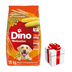 DINO Suché krmivo pro psy s hovězím masem 20kg + překvapení pro psa ZDARMA