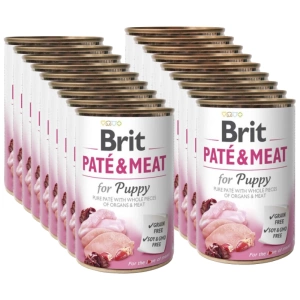 BRIT PATE &amp; MEAT PUPPY 24x400g