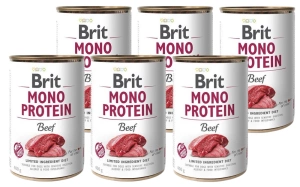 BRIT MONO PROTEIN HOVĚZÍ 6x400g