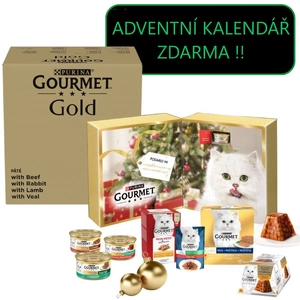 Purina Gourmet Gold Mus mix 96x85g (hovězí, králičí, jehněčí, telecí) + ADVENTNÍ KALENDÁŘ ZDARMA !!