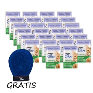 CAT CHOW Sterilizované krmivo s jehněčím masem a zelenými fazolkami s omáčkou 26x85g