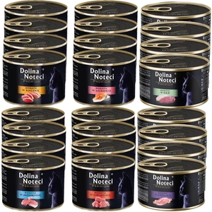 DOLINA NOTECI Premium pro kočky MIX PŘÍCHUTÍ 24x185g