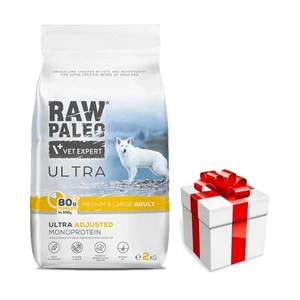 Vetexpert RAW PALEO TURKEY ADULT MEDIUM/ LARGE 10KG + překvapení pro vašeho psa ZDARMA