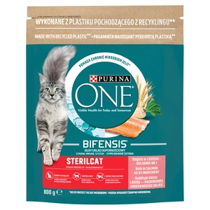 Purina One Cat Sterilcat lososové krmivo 800g
