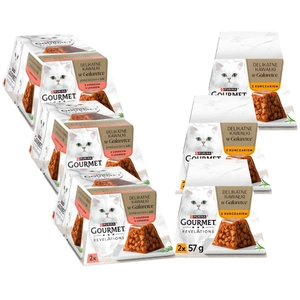 GOURMET Revelations Jemné kousky v želé Mix chutí 6x(2x57g)