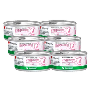 Disugual mokré krmivo pro kočky Veterinární HYPOALLERGENIC Králík (dospělý) 6x85g