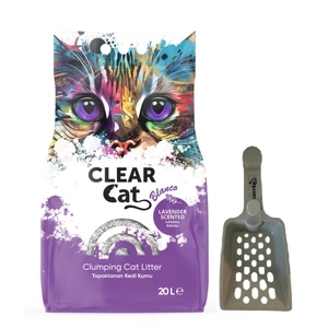Clear Cat Blanco Lavender bentonitová podestýlka 20l + Lopatka ZDARMA