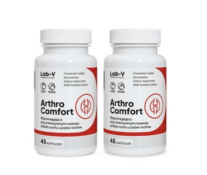 LAB-V Arthro Comfort – Komplexní podpora zdraví kloubů a pohybového aparátu pro psy a kočky 2x45 kapslí