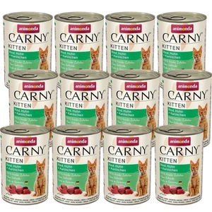 ANIMONDA Carny Kitten chuť: hovězí, kuřecí a králičí 12x400g