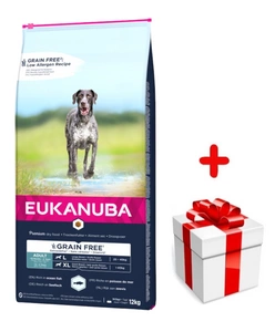 EUKANUBA Adult Large Grain Free 12kg + Překvapení pro psa