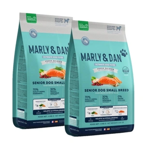 Marly & Dan Senior Dog Small Breed Fresh Salmon Holistic & Hypoallergenic 2x4kg suché krmivo