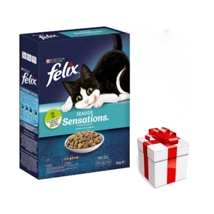 Felix Seaside Sensations, s lososem a zeleninou 1kg + překvapení pro kočku ZDARMA