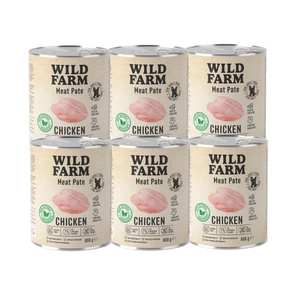 WILD FARM Pate Chicken 6x800g bezlepkové krmivo pro psy