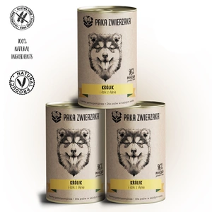 Paka Zwierzaka Králík a divočák s dýní 3x400g