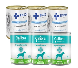Calibra Veterinary Diets Dog Hypoallergenic Rabbit & Insect  3x400g + ENZO VET Hypoalergenní dieta s králíkem pro psy 3x400g