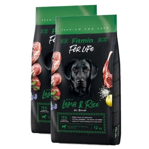 FITMIN dog For Life Lamb & Rice 2x12 kg SLEVA 3%