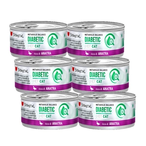 Disugual Karma mokra pro kočky Veterinární DIABETIC Kachna (dospělá) 6x85g