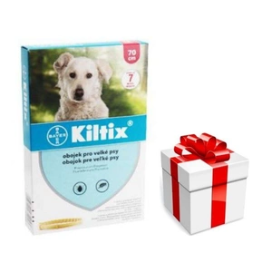 Kiltix Antiparazitní obojek 70 cm + Překvapení pro psa