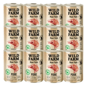 Wild Farm Pate Pork 12x400 g bezlepkové krmivo pro psy