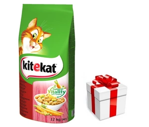 KITEKAT s hovězím masem a zeleninou 12kg + překvapení pro kočku ZDARMA