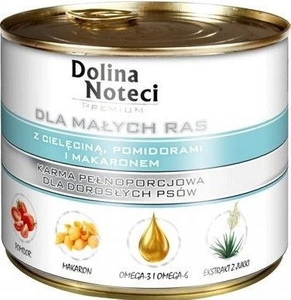 Dolina Noteci PREMIUM pro psy malých plemen s telecím rajčaty a těstovinami 185 g