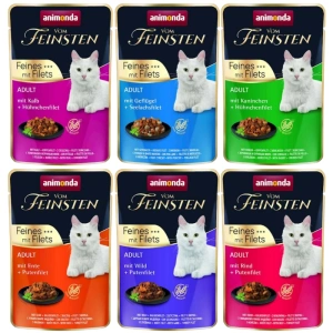 ANIMONDA Cat Vom Feinsten Adult Mix příchutí 12x85g