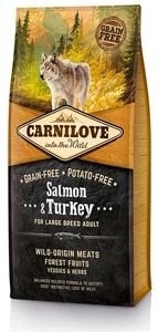 Carnilove Salmon & Turkey pro dospělé psy velkých plemen 12 kg