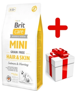 BRIT CARE Mini Grain-Free Hair&Skin 7kg + PŘEKVAPENÍ ZDARMA !!!