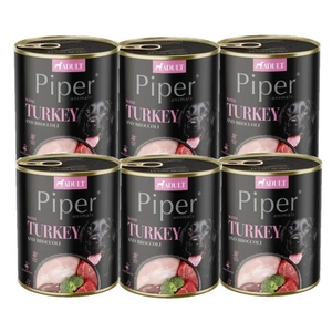 DOLINA NOTECI Piper pro psy s krůtím masem a brokolicí 6x800g