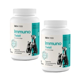 Lab-v Immuno Twist - podpora přirozené imunity a vitality pro psy a kočky 2x60 twist off kapslí