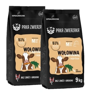 Paka Zwierzaka - Sedmé nebe - Hovězí a mrkev „M“ 2x9kg